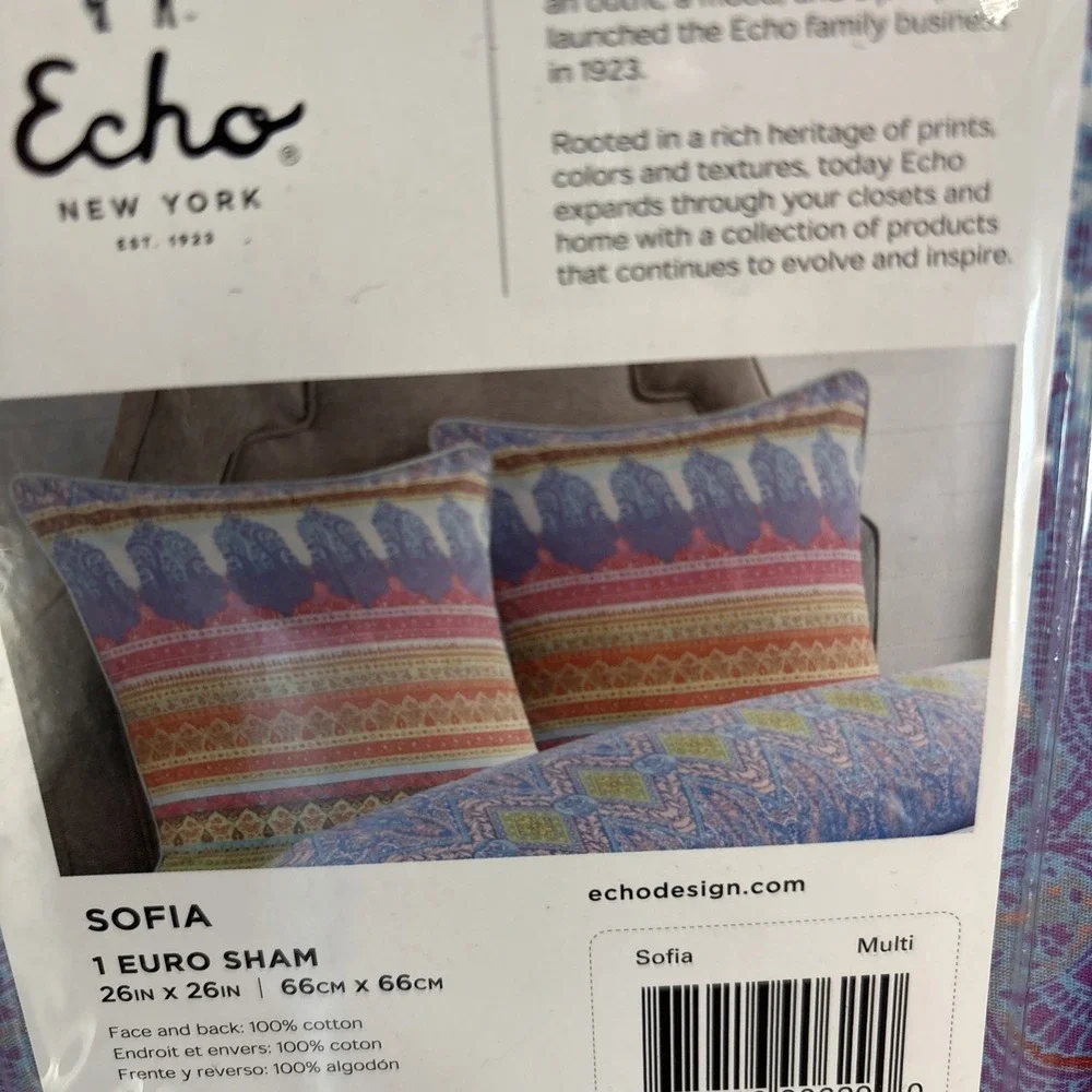 Echo‎ New York Sofia Euro Pillow Sham 26
